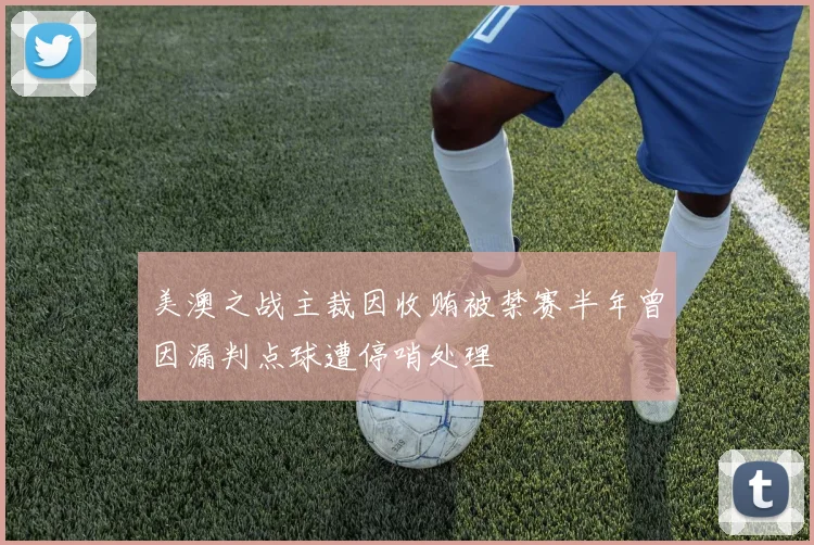 美澳之战主裁因收贿被禁赛半年曾因漏判点球遭停哨处理